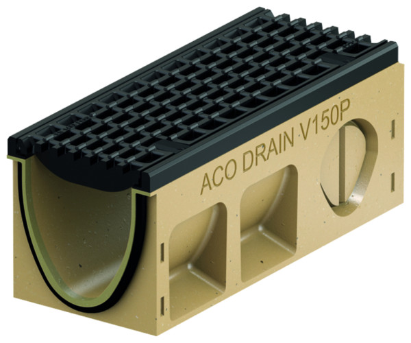 ACO PowerDrain Performance V150P Rinne Typ 0.1, 0,5m, Gusskante KTL
