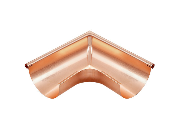 Narożnik rynnowy Grömo CU Narożnik zewnętrzny 250 półokrągły ciągniony ze szczeliną wtykową