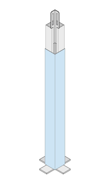 Knauf Cubo system support for room heights 3000 - 3700mm