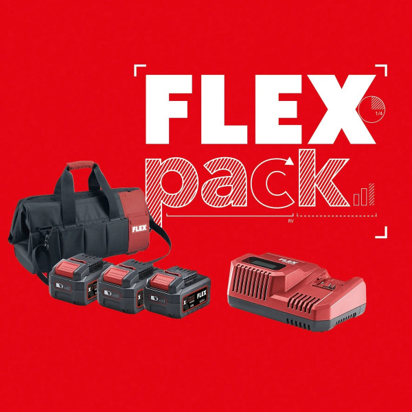 FlexPack Set 3 Maschinen nach Wahl inkl. 3 Akkus Ladegerät und Tasche