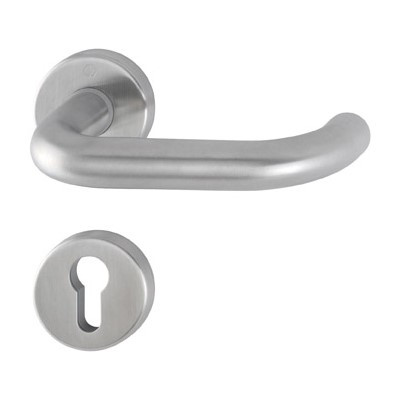 Hoppe FS-Drückergarnitur Paris Rosetten PZ-Ausführung Edelstahl