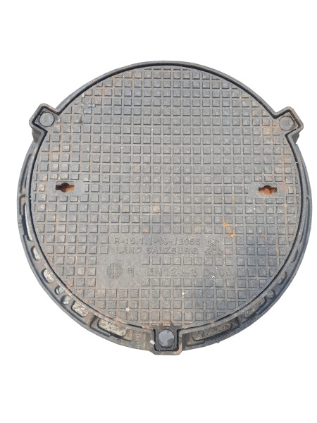 Cast iron manhole cover class D 400 kN backflow-proof DN 600mm GBRE.790