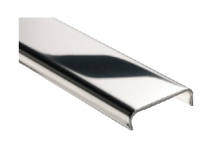 Schlüter-RONDEC-E Aussenecke Dekorprofil Edelstahlimitat H=10mm