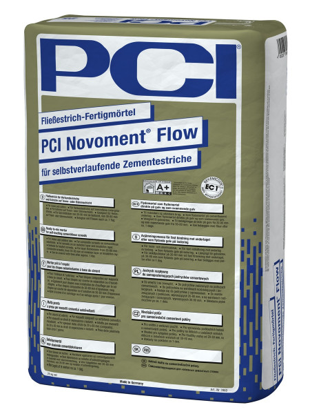 PCI Novoment® Flow 25kg Sack Fließestrich-Fertigmörtel grau