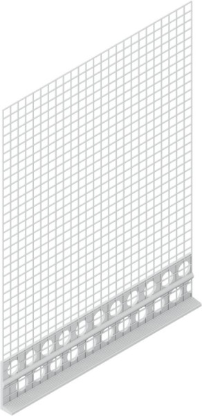 Knauf Gewebeleiste Putzanschluss 6mm Kunststoff weiß mit Aufkantung Länge 2m