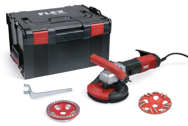 Flex Aktion LDE16-8+Kit Turbo+E-Jet Sanierungsschleifer+Diamantschleifteller