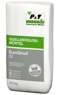 P&T EuroGrout 02 25kg Quellvergußmörtel 0-2mm flüssig - 2013