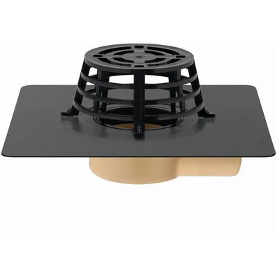 SitaCompact Balkongully DN 50 PUR abgew. m. Kiesfang PVC-Manschette - 191210