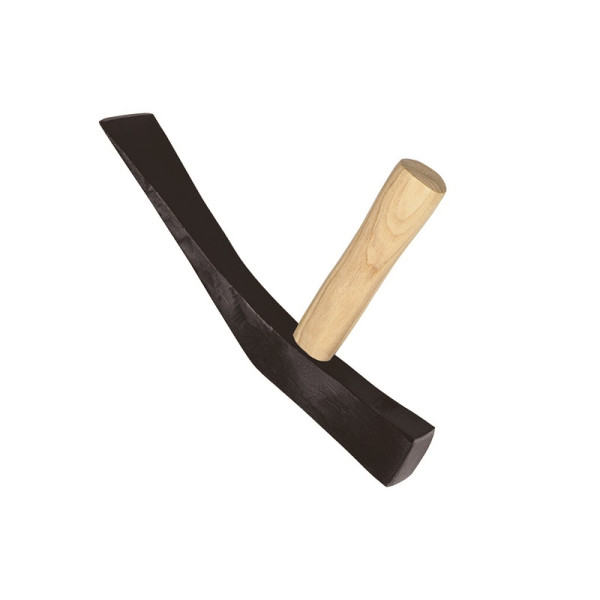 Ideal SIEGER-Pflasterhammer 1.000 g Rheinische Form geschweifter Eschenstiel