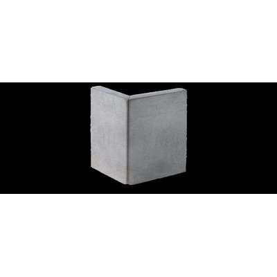 Kann Winkel-Eckstein 60/40/30 grau betonglatt Höhe 60cm zweiteilig