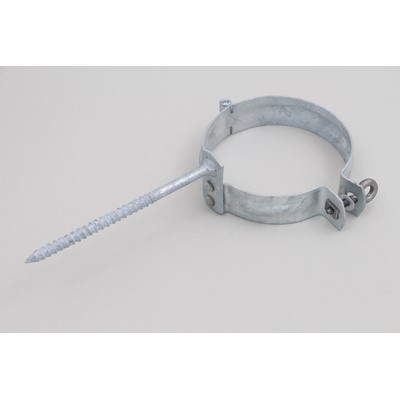 WUS VZ Innungsregenrohrschelle 100mm m. Schlagschraubstift 140mm