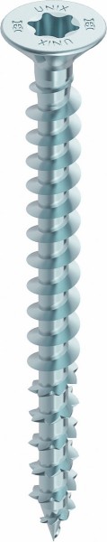 HECO-UNIX-plus Verlegeschraube 4.5x60 LiSeKo m. Fräsripp. T-Drive vz blau VG