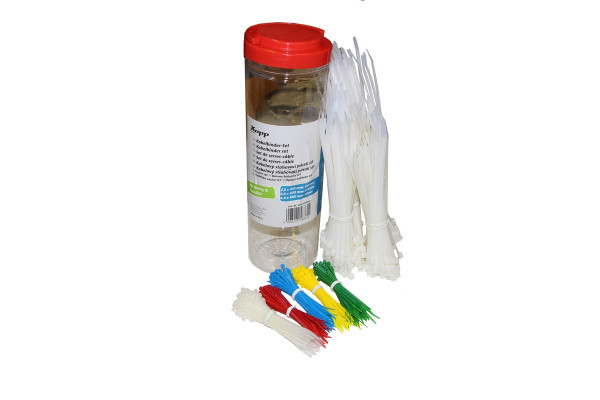 Kopp cable tie set 650-piece box