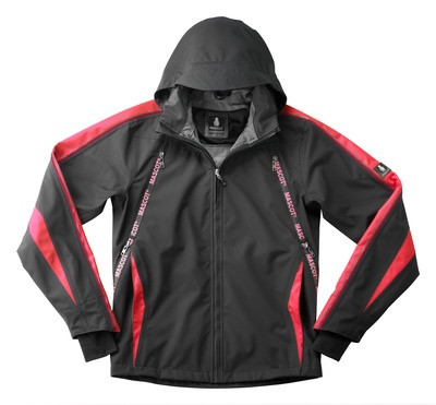 MASCOT® Gandia Jacke dunkelanthrazit/hi-vis rot Gr.M