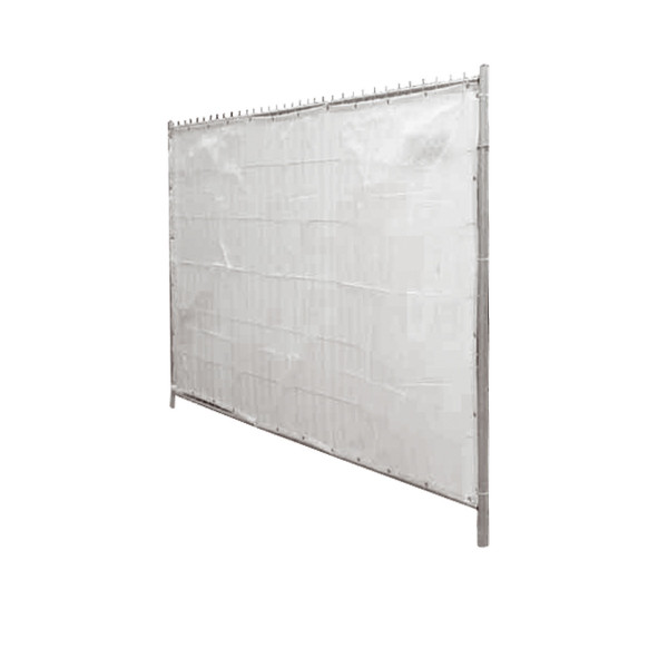 Plandeka przyciemniająca Schake biała do ogrodzeń mobilnych 3,50x2,00m