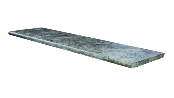 Lagotrade Silver silbergrau Trittstufe L/B/H 122/35/3 cm