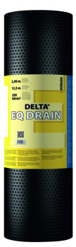 Dörken Delta-EQ Drain 12,5x2,50 m Noppenbahn mit schwarzen Geotextil
