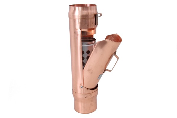 Kupfer Madema Rohrlaubfang Ø 100mm mit Edelstahlkorb