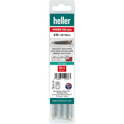 Heller Hammerb. 4Power SDS-plus Ø6x100x160mm 11 Stück/Packung
