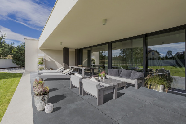 EL 120x120x5 KANN PHERO zementanthr. STR strukturiert Beton+