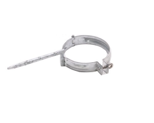 LEH VZ Ablaufrohrschelle DN120mm m. Stift 150mm z. Einschlagen