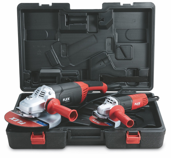 Flex angle grinder set in case L 2200 230mm + L 811 125mm