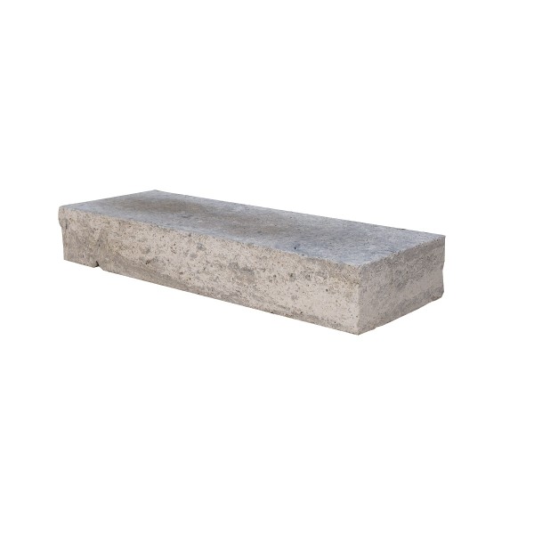 Lagotrade Travertin Silver Blockstufen 100x35x15 cm silbergrau