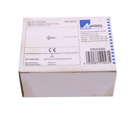 Vogl Blechschraube schwarz LN 3.5x9.5mm