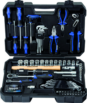 PROJAHN proficraft Werkzeugkoffer 1/4" + 1/2" 98-tlg.