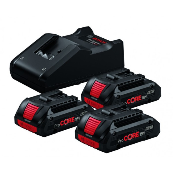 Bosch Starter Set Pro Core 3x PC 18V 4.0Ah + GAL 1880