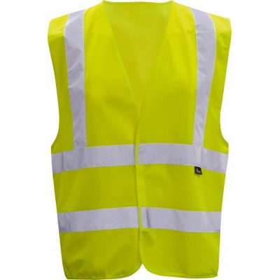 Triuso Warnschutzweste Gelb Klasse 2 - 100% Polyester - VWE03YL