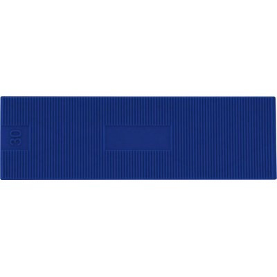 Triuso Unterlegplättchen 100x30x2mm blau Kunststoff 70 Stück - KU2