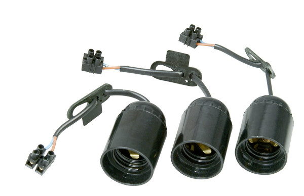 Kopp Renovierfassung E27 Leitung 15cm 3er Set