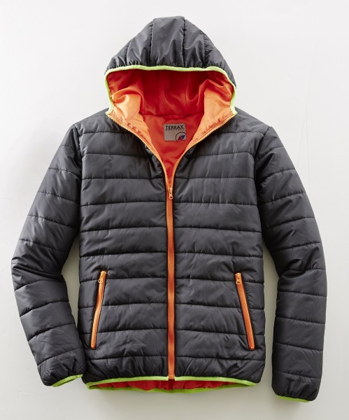 Terrax Herren Steppjacke m. Reißverschl. schwarz/limette Gr. 2XL