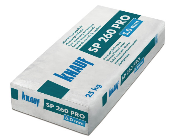 Knauf SP 260 Pro 5.0mm weiß 25kg Universal-Scheibenputz