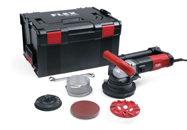 Zestaw Flex Retec RE 16-5 115 zawierający szlifierkę renowacyjną E-Jet
