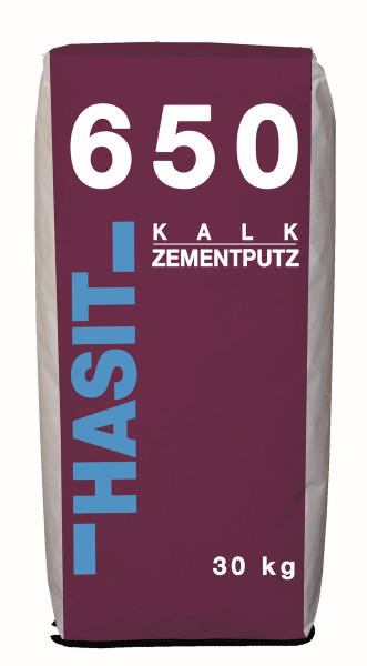 Hasit 650 Kalkzementputz 1.5mm 30kg Sack Außen- u. Innenputz