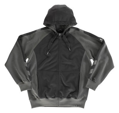 MASCOT® Wiesbaden hooded sweatshirt black/dark anthracite size M