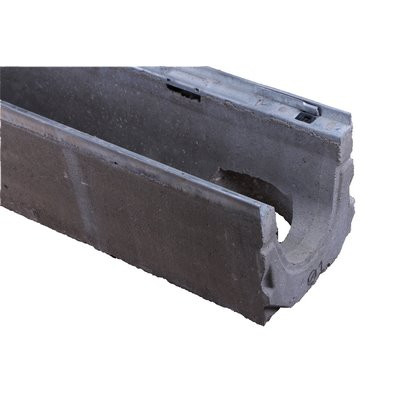 FASERFIX KS 150 Rinne vz. Kl.F Typ 01L Rinnenunterteil 1000x210x220mm m.Öffnung