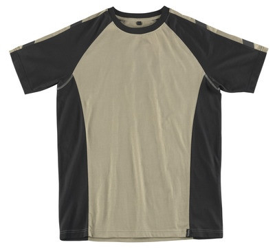 MASCOT® Potsdam T-Shirt hellkhaki/schwarz Gr. M