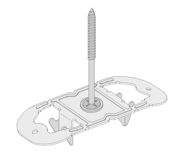 Knauf Justier-Clip f. CD 60/27 incl. Schraube 50 Stück pro Paket