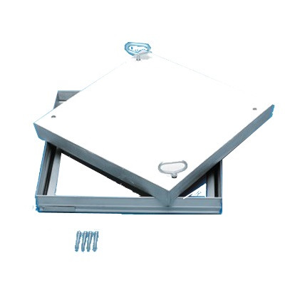 Schachtabdeckung m. wählb. OF KL. B LW 80x80cm außen 92x92cm BH=9cm