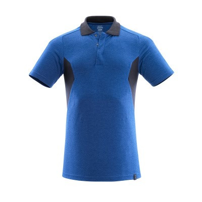 Koszulka polo MASCOT® ACCELERATE lazurowo-niebieska/czarno-niebieska – rozmiar. JEDEN