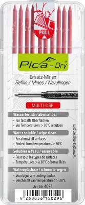 Pica DRY Ersatzminen rot 10-tlg. Härte H