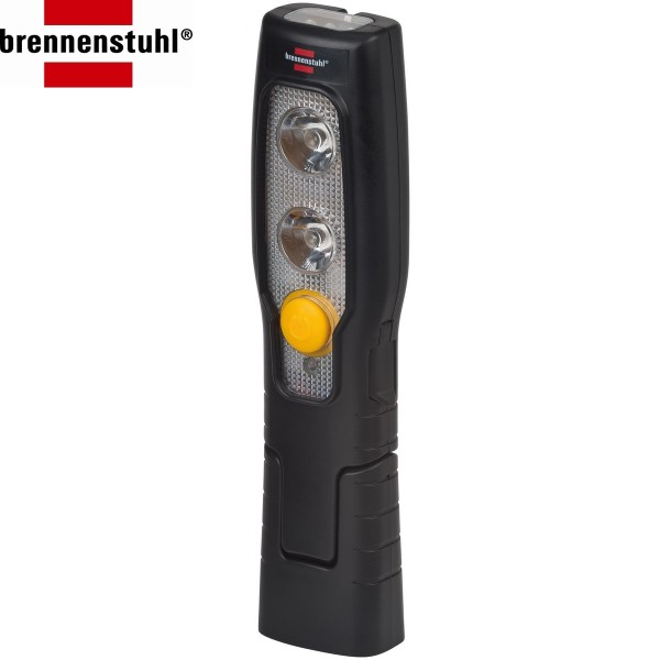 Lampa ręczna BS akumulatorowa 2+3 LED składana z magnesem i haczykiem