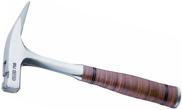 All-steel roofing hammer magnet roughened 790 with leather handle PICARD 0079010