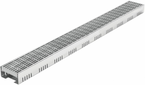 Monsun® Drain Entwässerungsrinne vz m. Maschenrost MW 30x10 1000x100x50mm