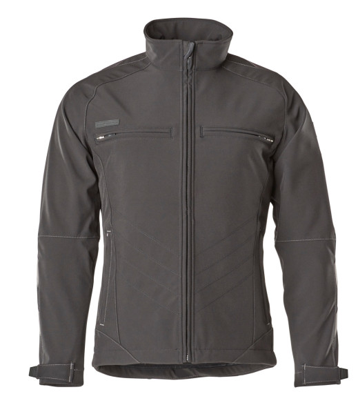 Kurtka softshell MASCOT® Dresden w rozmiarze czarnym. M ze stretchem
