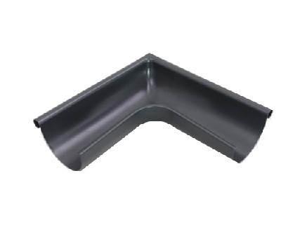 PREFA external gutter angle 90 degrees D 250mm large bead anthracite
