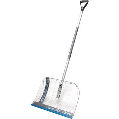 Triuso Schneeschieber Polycarbonat 50cm Alu-Profilkante Alu-Ovalstiel 135cm